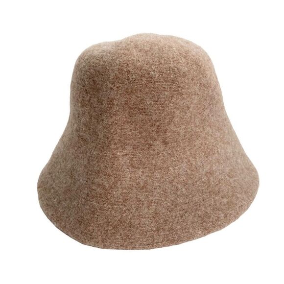 NEW Anthropologie Wool Bucket Hat in Cream Color One Size - Picture 3 of 7
